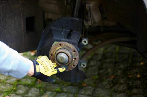 1: Rost unter der Bremsscheibe