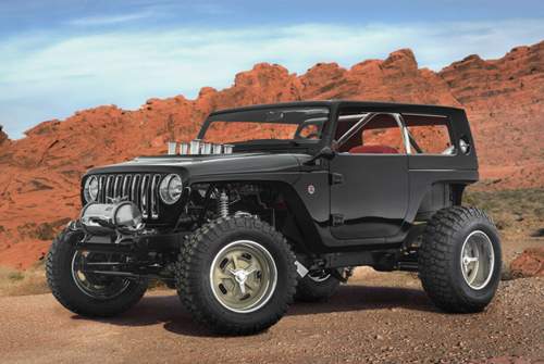 Ein Hotrod mit Stollenreifen? Klar geht das, der Jeep heißt Quicksand