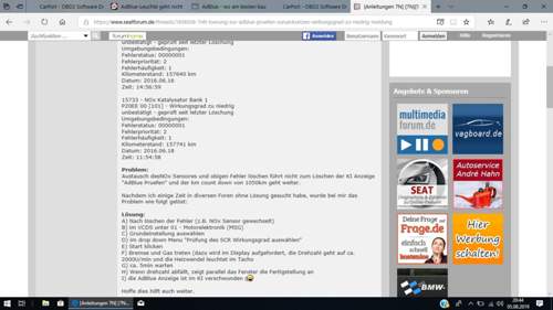 Fehlerbehebung-scr-sharan-7n