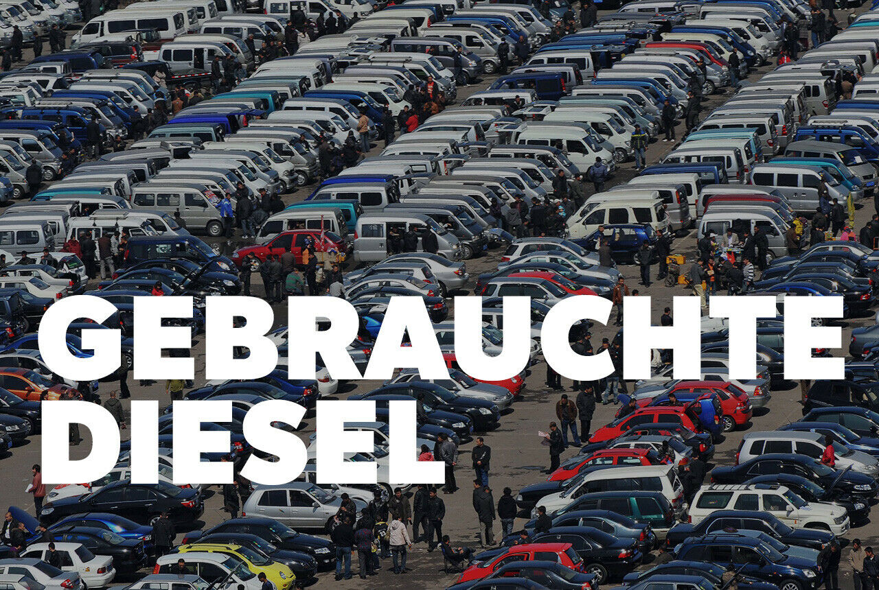 Der Wertverlust gebrauchter Diesel-Autos bleibt weitgehend stabil - aber die Standtage für die Fahrzeuge steigen