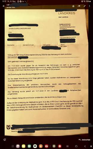 Zwangsweise Außerbetriebssetzung