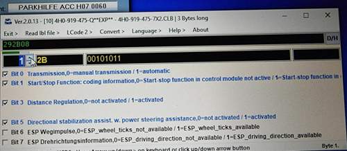 STG 10 Byte 01 Bit 6-7