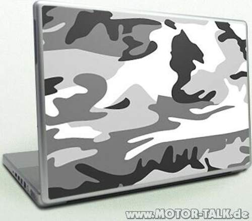 Laptop-skin-camouflage-grey