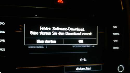 Fehler Softwaredownload