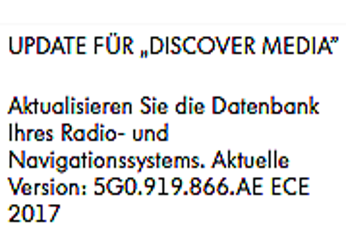DiscoverCare-Meldung vor Update