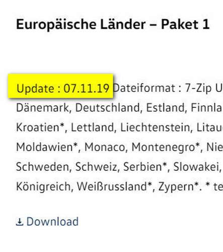 Kartenupdates