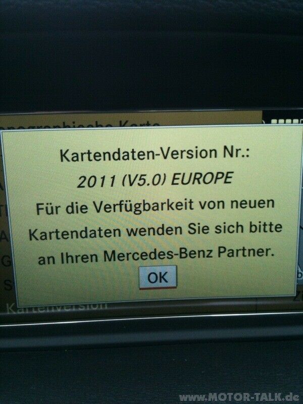 Kartenstand Comand beim W212?