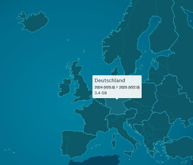 Kartenupdate 23.0 für MBux ab heute vorhanden