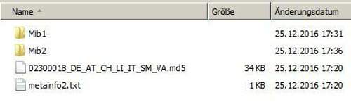 Navigationsupdate-dateien