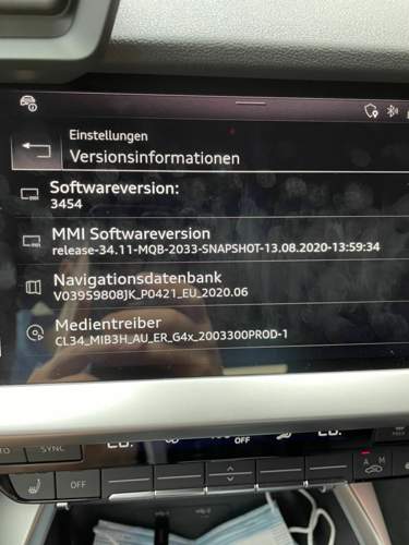 Version nach USB Update