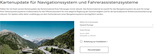 Audi Navi Update 2025