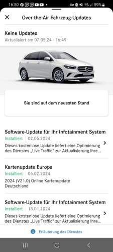 Auszug aus Mercedes me mit neuestem Stan