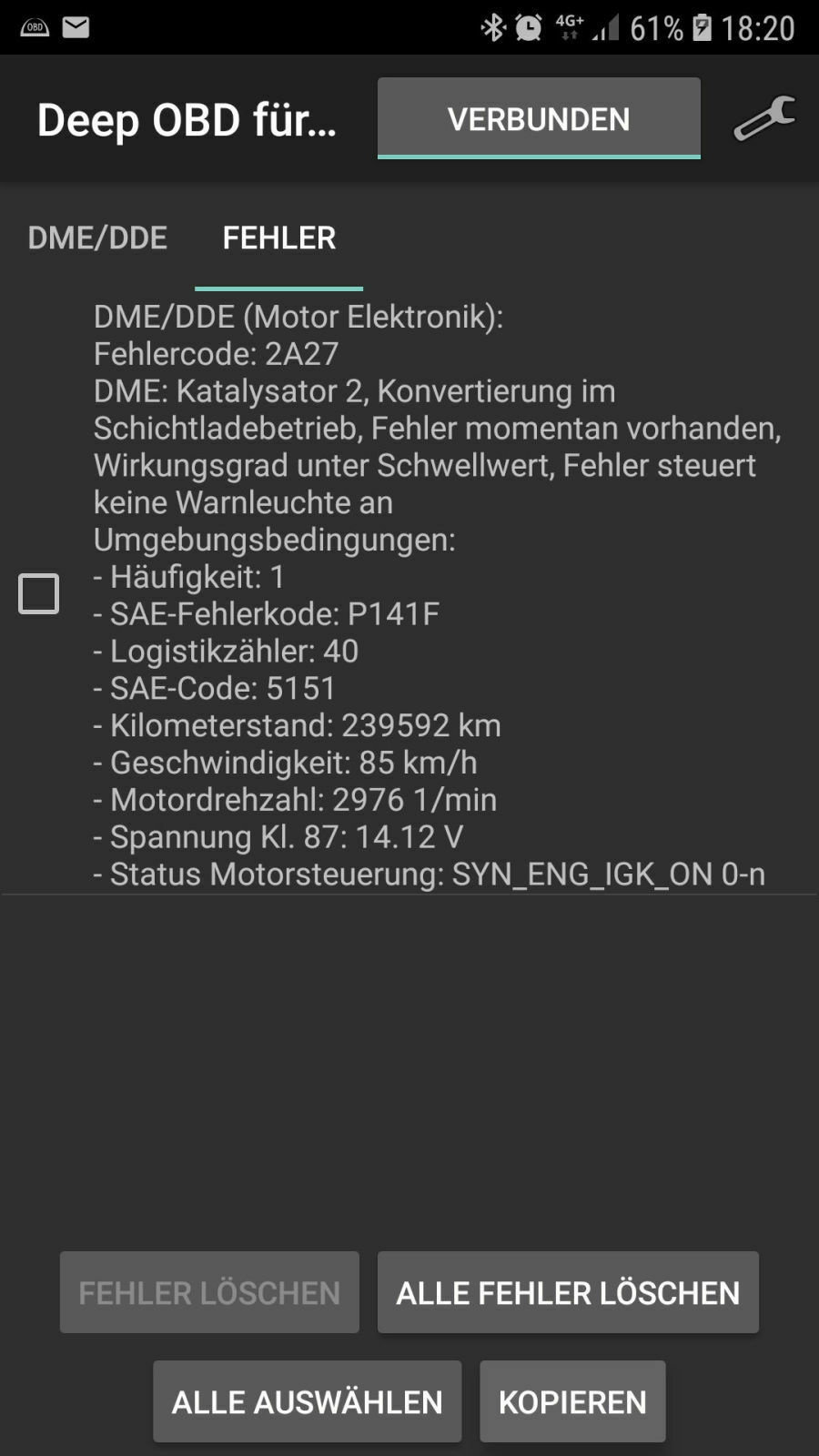 Katalysatorkonvertierung 29f4 / 29f5