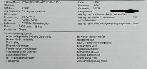 Ausstattung XC70