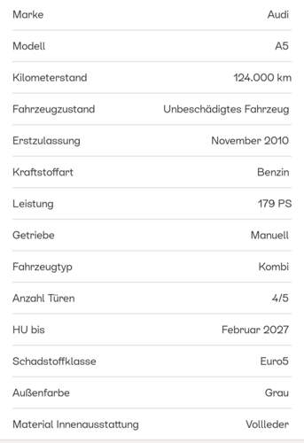 Fahrzeugdaten
