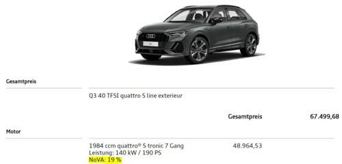 Q3 40 TFSI NoVA