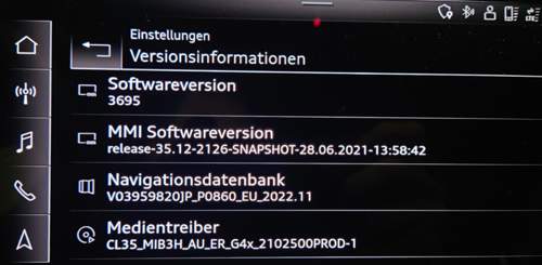 Versionen MMI