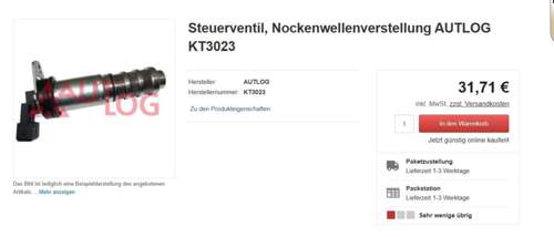 Nockenwellenverstellung