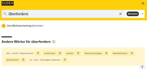 Überfordert
