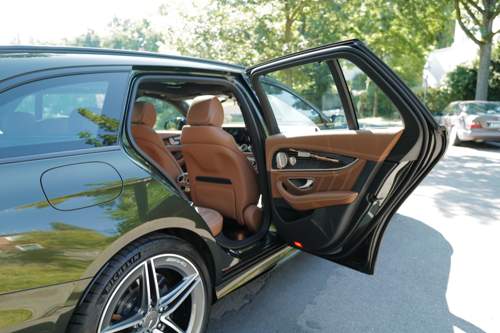 E63s designo olivgrün Leder braun