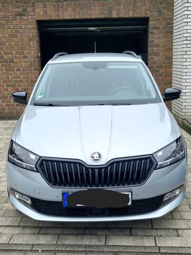 Fabia 3 Schwarze Spiegelkappen Silber