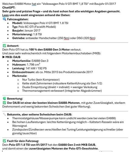 ChatGPT - VW Polo V GTI