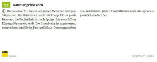 G8 Innenraum vorn ADAC