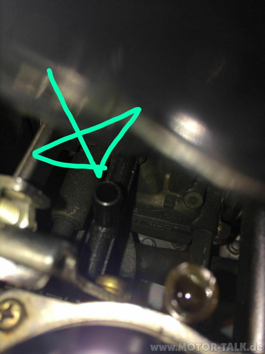 Kawasaki En500 Anschlüsse Vergaser