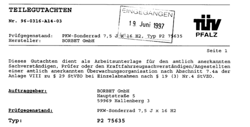 Teilegutachten