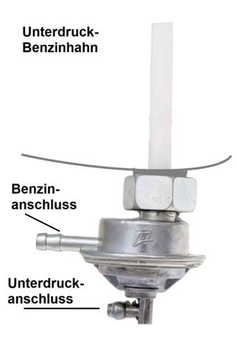 Unterdruck-Benzinhahn
