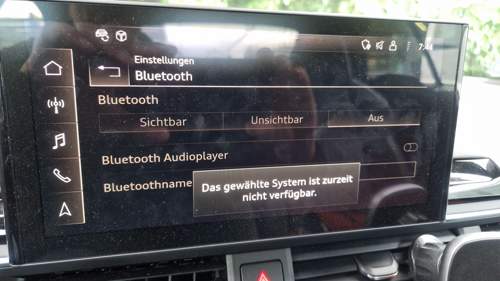 Fehlermeldung BT