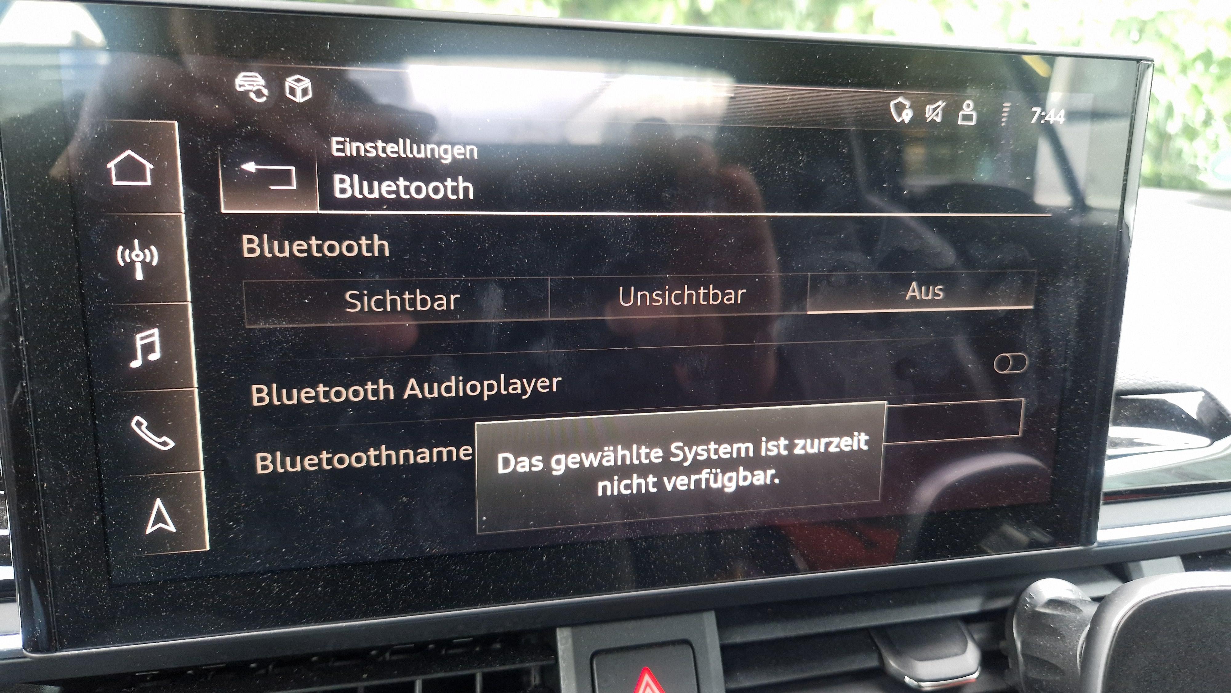 Kein BT, kein WLAN, kein NAVI - Software Problem?