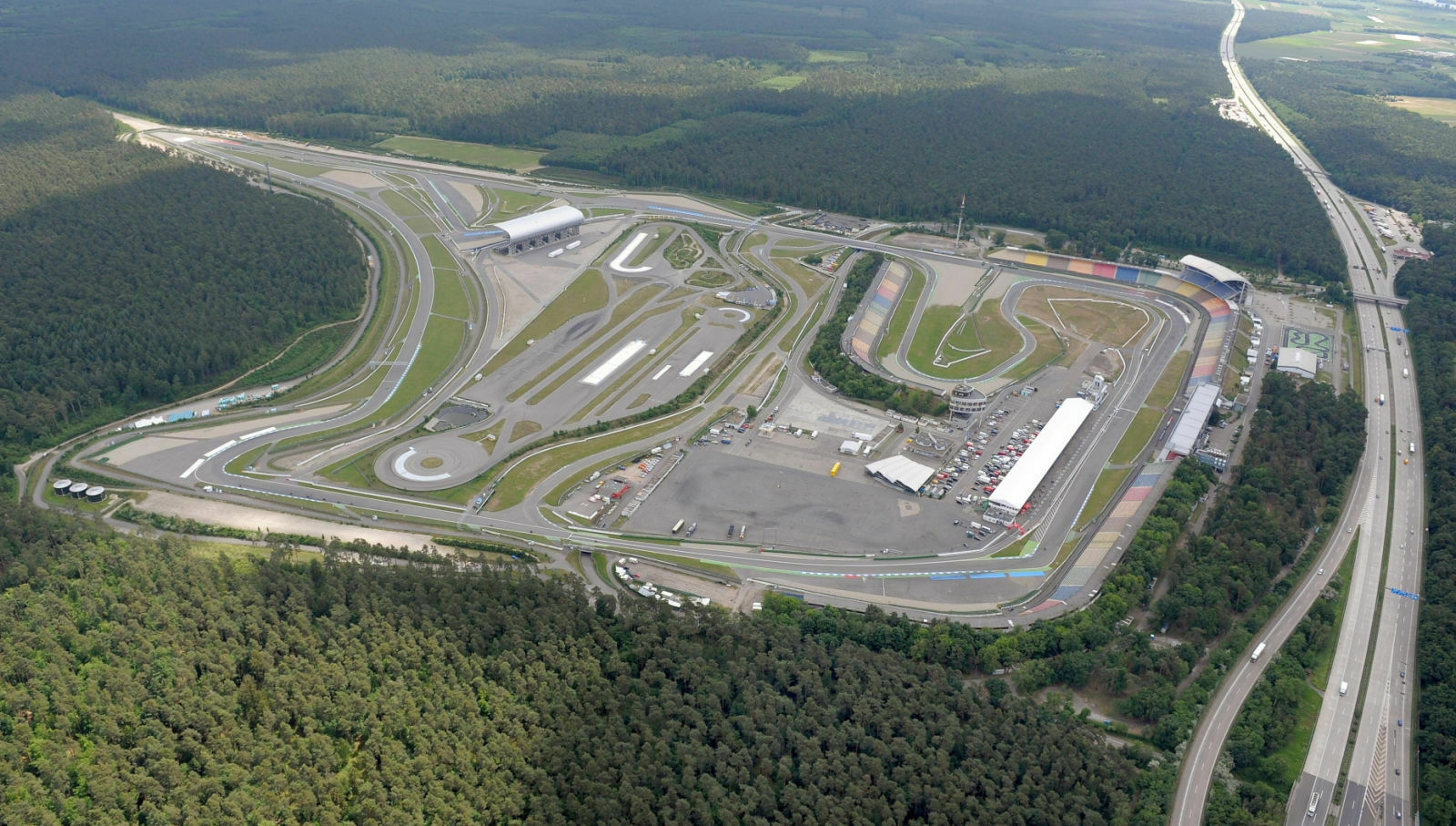 Luftbild der Rennstrecke von 2009: Schon damals sprachen die Betreiber vom "Risikogeschäft" Formel 1
