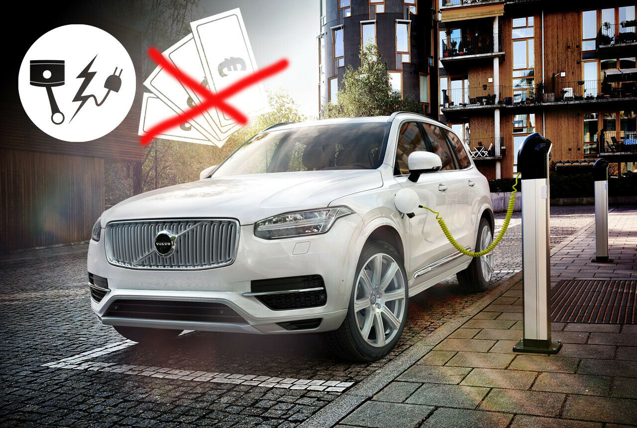 Aktuell qualifizieren sich nur fünf Plug-in-Hybride für die Unterstützug vom Staat. Volvo-Modelle verbrauchen zu viel für die Unterstützung