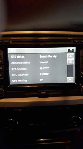 Kein gps signal.
