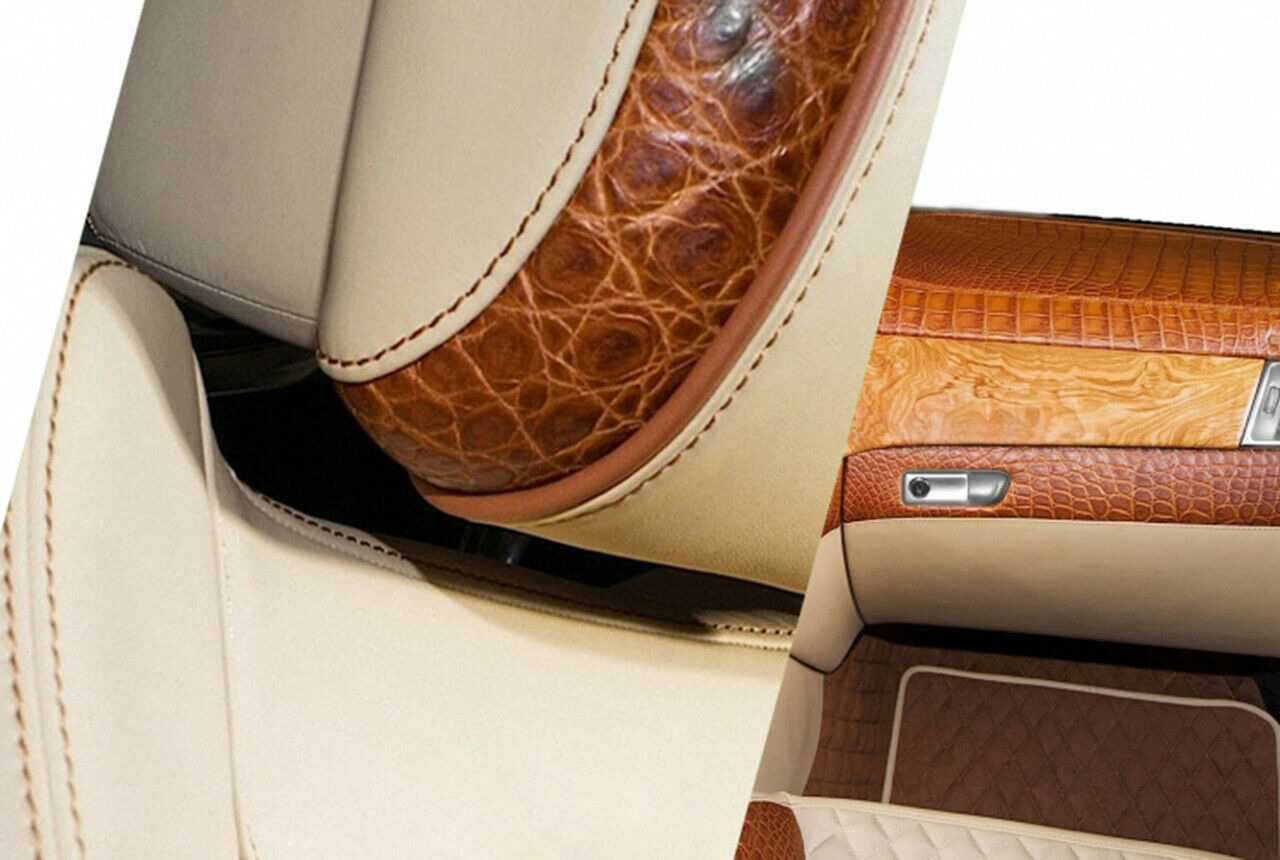 Mit Krokodillleder und Holz wird der Mercedes-Innenraum umgerüstet