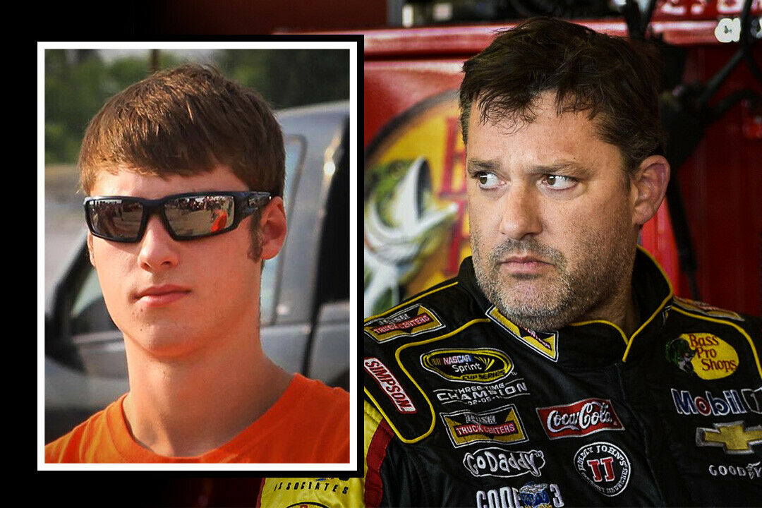 Der tödlich verunglückte Kevin Ward Jr. und Rennfahrer Tony Stewart (43)