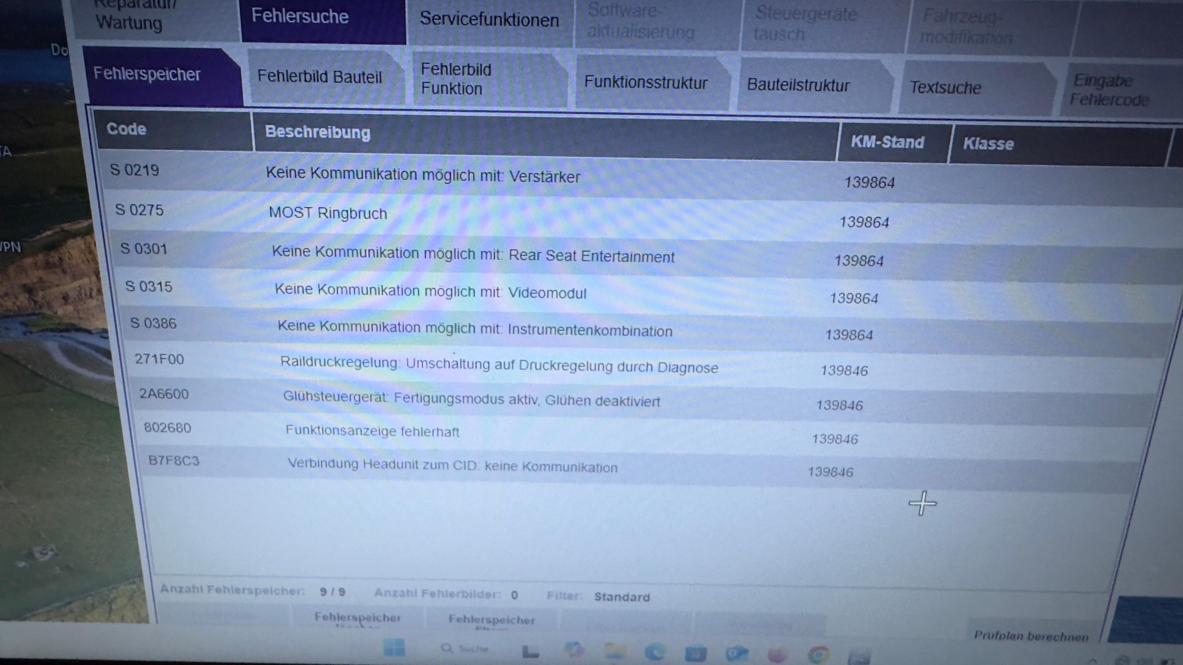 Keine HUD, kein Sound mehr nach Austausch der ASB und Glühlerzen