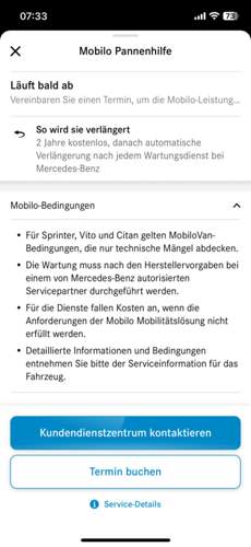 Mercedes Mobilo Bedingungen