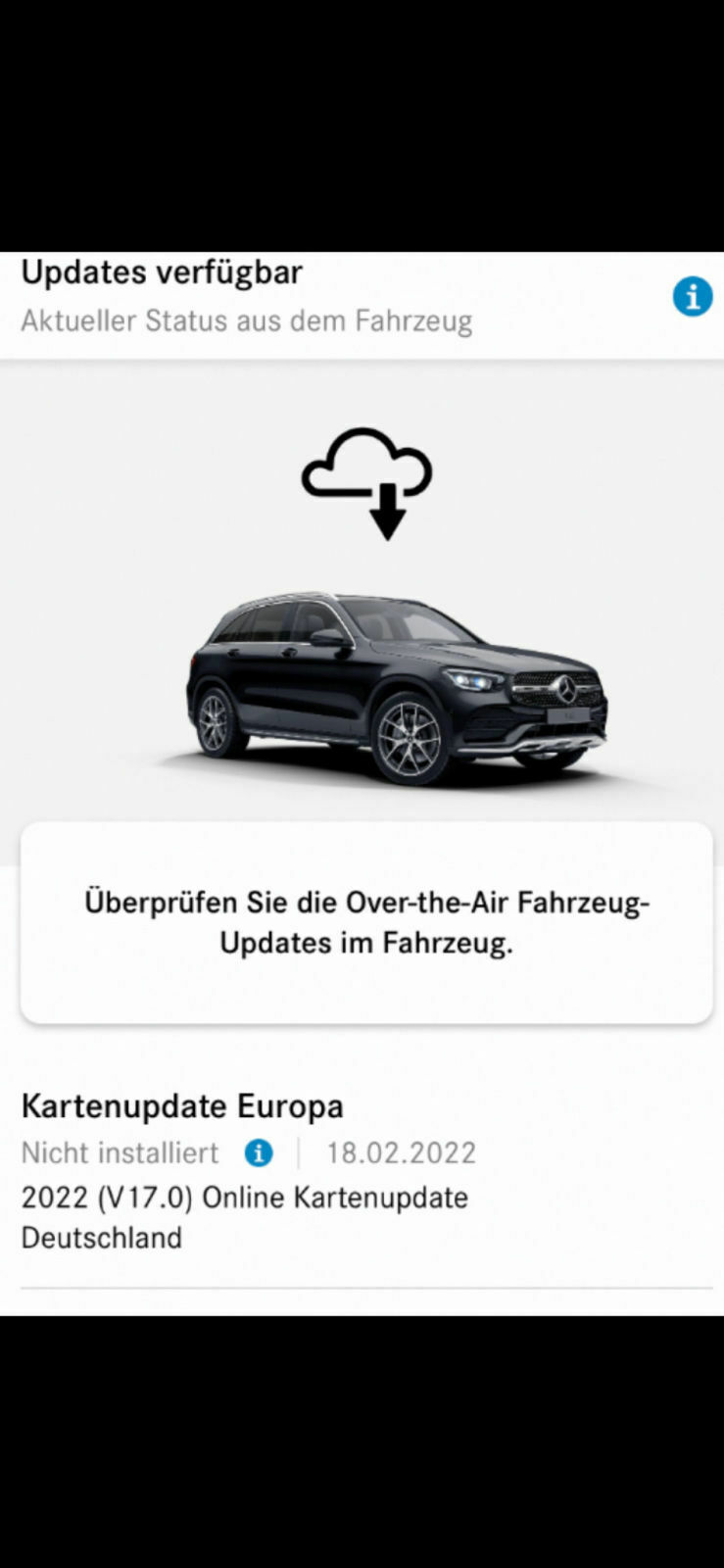 Keine Online Kartenupdate Verbindung