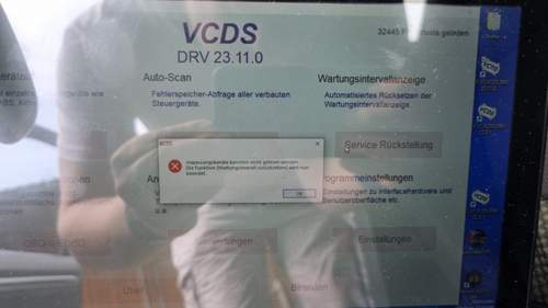 Fehler Servicerückstellung