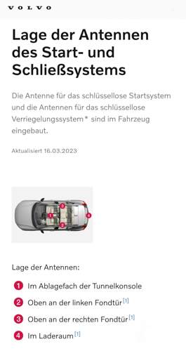 Lage Antennen C/XC40 u. V60/V90