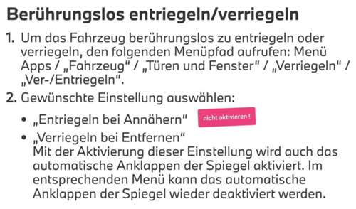 Mit Komfortzugang