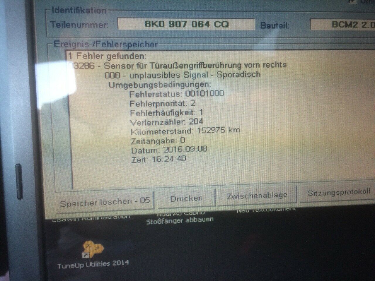 Keyless Entry Sensoren defekt!