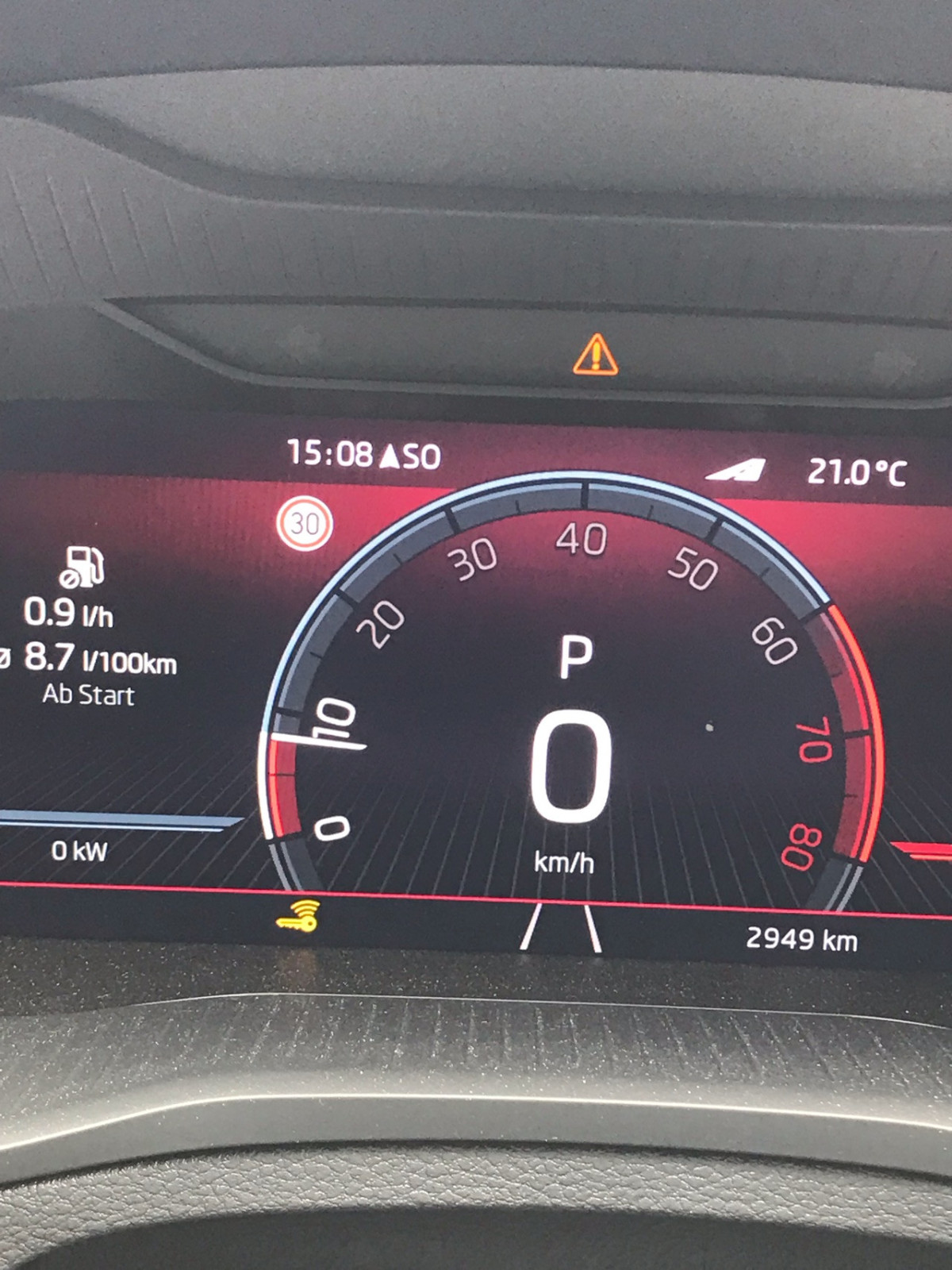Keyless Fehlermeldung