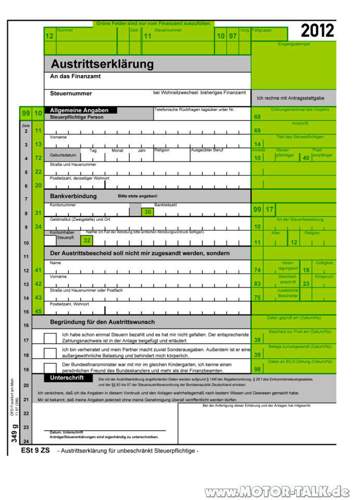 Finanzamt-austritt
