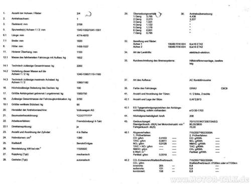 Uebereinstimmungserklaerung
