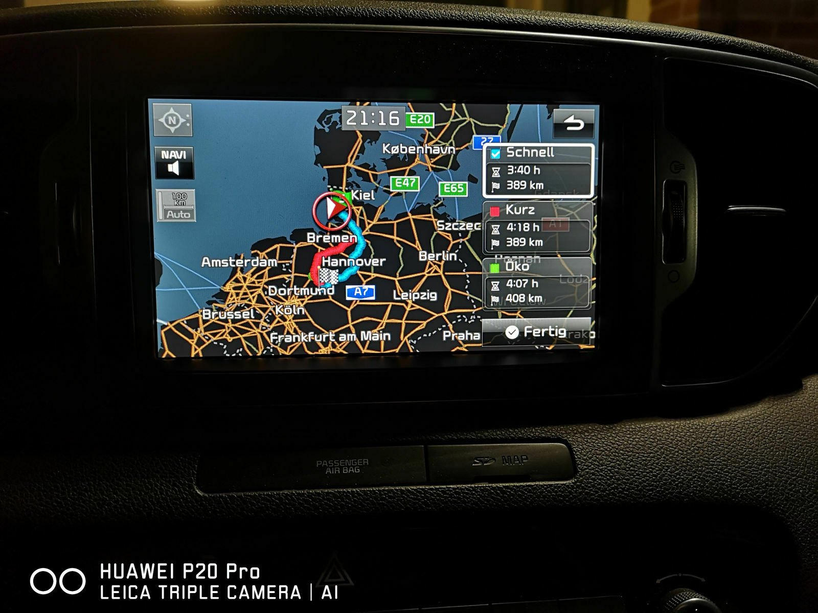 Kia Proceed verstecke Menü