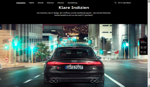 Quelle: Audi Webseite zum S7