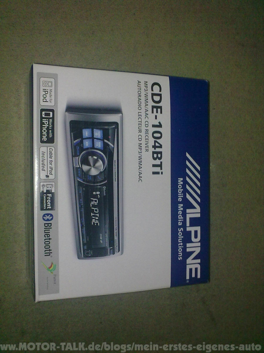 Klasse Sound: Das Alpine CDE-104 BTi